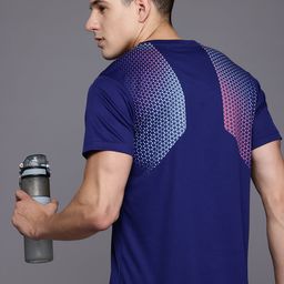 HRX by Hrithik Roshan Graphic Print Rapid-Dry Running T-shirt With Reflective Detail-image-48