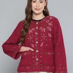 SCOUP Floral Embroidered Tailored Linen Jacket-picture-27