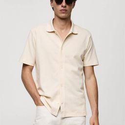 MANGO MAN Regular Fit Knitted Shirt-image-14