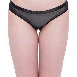 La Intimo Women Black Solid Sheer Bikini Briefs LIFPBS02BK0-picture-50