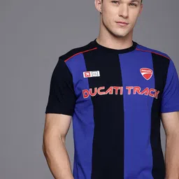 Ducati Striped Pure Cotton Casual T-shirt-picture-32