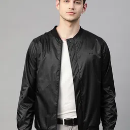 Van Heusen Men Black Solid Tailored Jacket-29