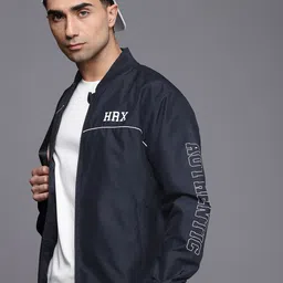 HRX by Hrithik Roshan Typography Printed Bomber Jacket-image-41