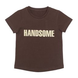 DOOR74 Boys Brown Printed Round Neck T-shirt-image-41