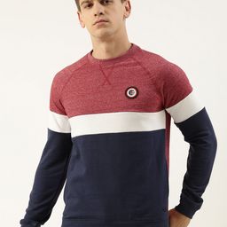 Peter England Men Colourblocked Sweatshirt-picture-12