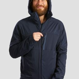 FORCLAZ By Decathlon Men Navy Blue Solid Windcheater Hiking and Trekking Jacket-image-43
