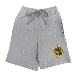 Harry Potter Boys Grey Solid Regular Fit Cotton Shorts-48