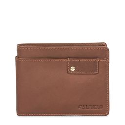 CALFNERO Men Brown Solid Two Fold Wallet-image-78