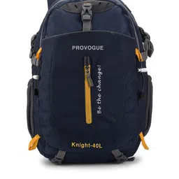 Provogue Unisex Navy Blue Contrast Detail Backpack with Hip Strap-20