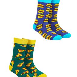 Dynamocks Unisex Pack Of 2 Patterned Calf-Length Socks-3