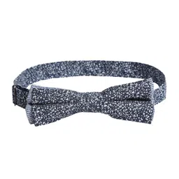 Bruun & Stengade Blue & White Printed Bow Tie-image-49
