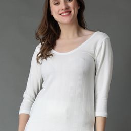 Wearslim Women Cotton Ribbed Thermal Tops-image-97