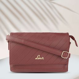 Lavie Becca Women Burgundy Foldover Slingbag-51