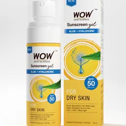 WOW SKIN SCIENCE Sunscreen Gel For Dry Skin SPF 55 PA++++ - 50ml-30