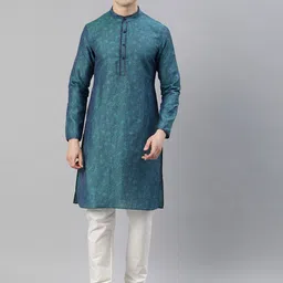 Manthan Men Woven Design Ethnic Motifs Kurta-picture-47