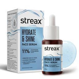 Streax Hydrate & Shine Face Serum with 10% Hyaluronic Acid for Glass Skin Finish - 30 ml-0