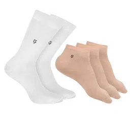 FOOTPRINTS Men Pack Of 5 Anti-Odour & Anti-Bacterial Ankle Length Socks-image-39