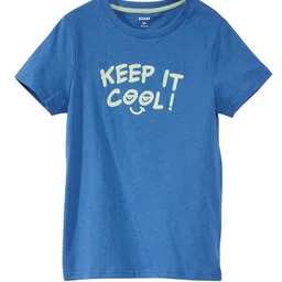 KIABI Boys Typography Printed Drop-Shoulder Sleeves Applique T-shirt-picture-9