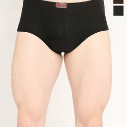 VIP Pack Of 3 Cotton Mid Rise Assorted Briefs VP-MI-BF-GOLDC-10P-110-PO3-picture-37