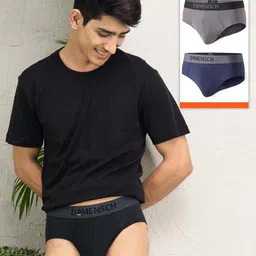 DaMENSCH Men Pack Of 3 Deodorizing Micro Modal Anti Bacterial Briefs DAM-AS-B-OB&WG-picture-55