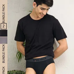 DaMENSCH Men Deodorizing Micro Modal Anti Bacterial Briefs DAM-AS-B-OB&WG-PACK-2-MIX-image-44
