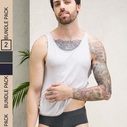 DaMENSCH Men DEO-SOFT Deodorizing Micro Modal Solid Briefs DAM-1-B-PACK-2-KBBG-Mix-picture-19