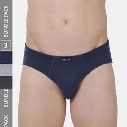 Levis Pack of 3 Smartskin Technology Cotton Comfort Briefs with Tag Free Comfort #011-10