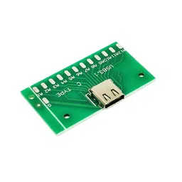USB 3.1 Female Socket Type C Connector 24 Pins Breakout PCB Board image 1