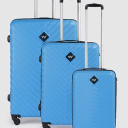 Wildcraft Set of  3 Citron Trolley Suitcases - Cabin, Medium & Large-8