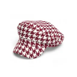 CHOKORE Unisex Houndstooth Self Design Cotton Ascot Cap-picture-31