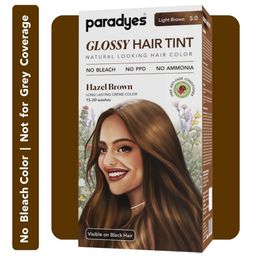 Paradyes Semi-Permanent Creme Glossy Hair Tint Hair Color 160g- Hazel Brown- Light Brown 5-3