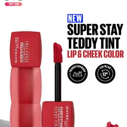 Maybelline New York Superstay Teddy Tint Lip & Cheek Color 5ml - Tomato Girl-24
