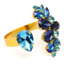 Zaveri Pearls Gold-Plated & Blue Contemporary Bracelet-35