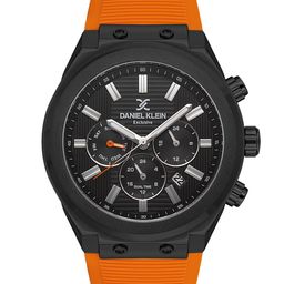 Daniel Klein Exclusive Men Black Dial & Orange Straps Analogue Watch DK 1 13321-5_OR-image-39