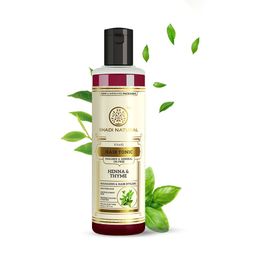 Khadi Natural Paraben Fre Henna Thyme Hair Tonic To Enhance Hair Volume - 210 ml-52