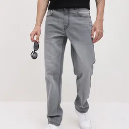 The Roadster Life Co. Men Relaxed Fit Mid-Rise Light Fade Stretchable Jeans-image-55