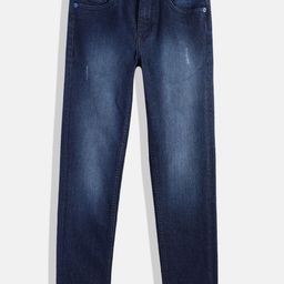 Allen Solly Junior Boys Slim Fit Low Distress Light Fade Stretchable Jeans-image-92