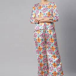 Readiprint Fashions Women Printed Top with Palazzos-image-46
