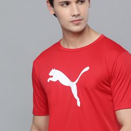 Puma Individual Rise Logo Printed Slim Fit Dry-Cell Football T-shirt-image-86