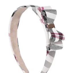 PRITA BY PRIYAASI Black & Beige Checked Hairband-47