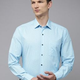 Arrow Pure Cotton Manhattan Slim Fit Opaque Printed Formal Shirt-picture-25