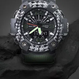 CARLINGTON Men Endurance Analogue and Digital Multi Function Watch 9103 Green-21