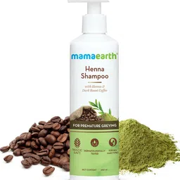 Mamaearth Henna & Dark Roast Coffee Shampoo for Grey Hair - 250 ml-19