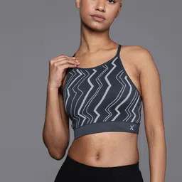 HRX by Hrithik Roshan Abstract Printed Full Coverage Lightly Padded Rapid-Dry Seamless Workout Bra-18