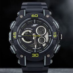 Sonata Men Black Digital Chronograph Watch 77070PP04J-67