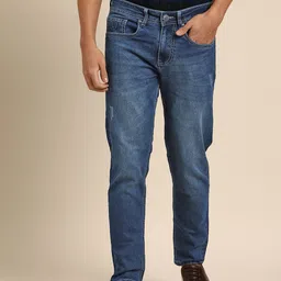 Being Human Men Low Distress Light Fade Stretchable Jeans-picture-29