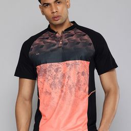 FLX By Decathlon Graphic Printed Henley Neck Raglan Sleeves Cricket T-shirt-image-40