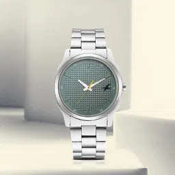 Fastrack Men Silver Toned & Grey Analogue Watch 3255SM02-30