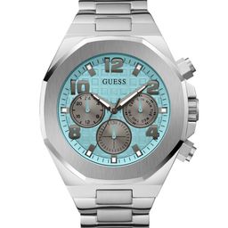 GUESS Dial & Leather Straps Analogue Multi Function Chronograph Watch - GW0489G3-image-0