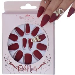 BEROMT Bow Charms Salon Finish Press-On Matte False Nail Tips Kit - BFNC05BC-image-69